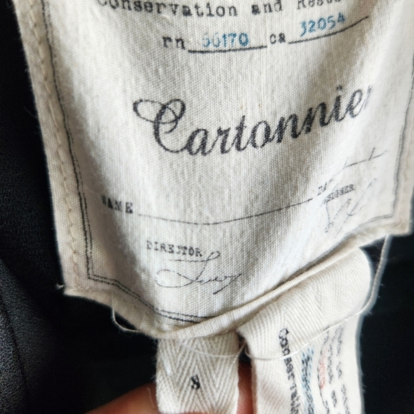 Anthropologie Cartonnier Sleeveless Layered Artsy Draped Trench Vest Size S - Picture 6 of 10